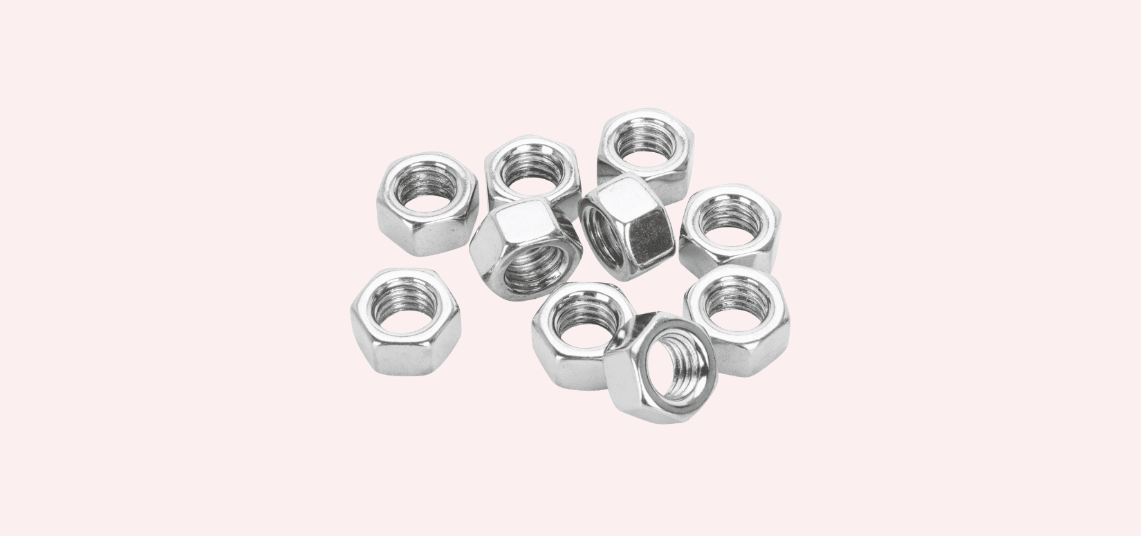 Chrome-Plated Hex Nuts