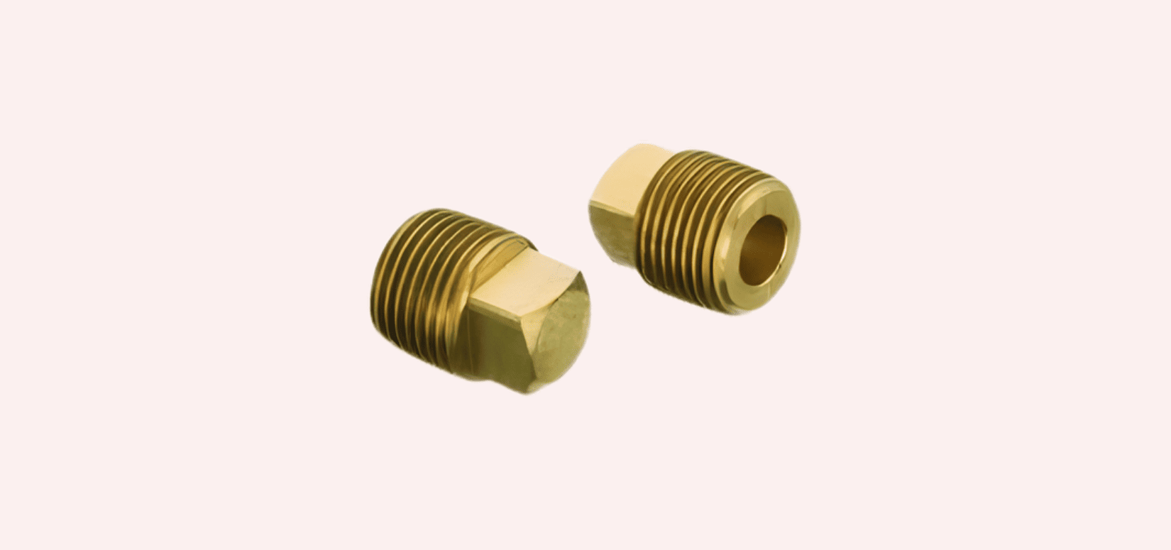 Square Head Brass Plugs
